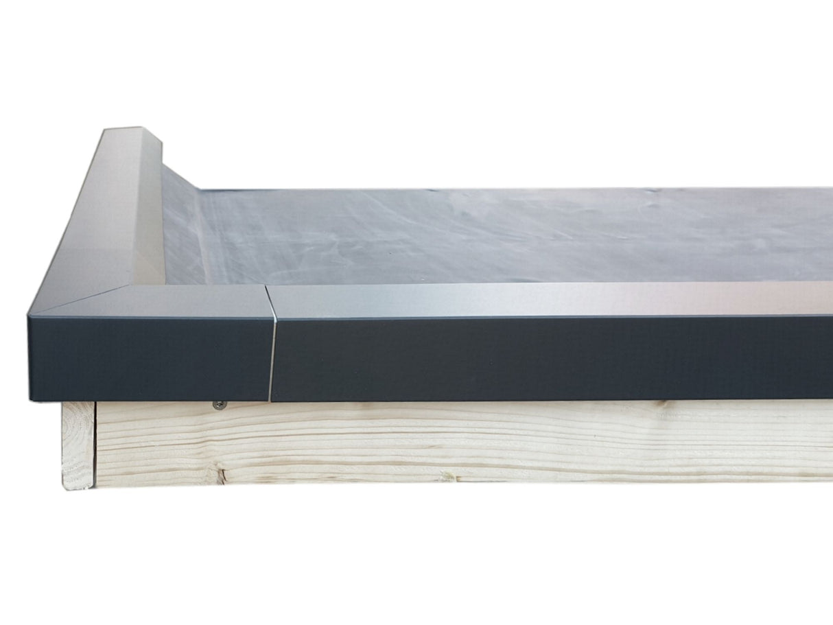 Dachrandprofil Klick | Für Flachdächer | Aluminium | Brettstärke bis zu 3 cm