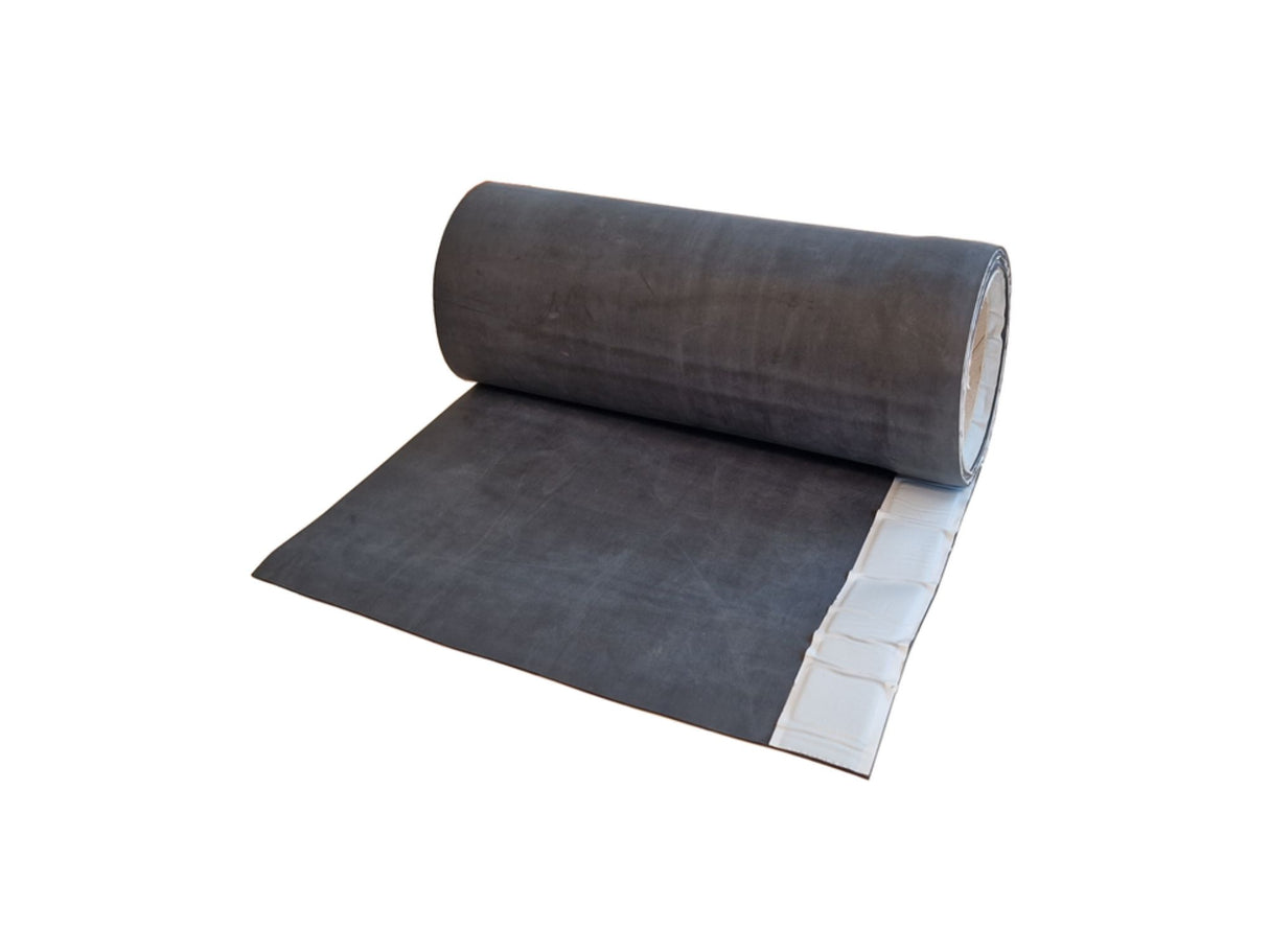 EPDM Streifen mit 3 cm Butylklebstoff | Stärke 1,2 mm | Länge 30,5 m