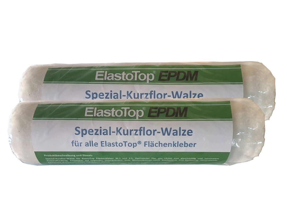 Spezial Kurzflor-Walze für Flächenkleber | W-1 und L-1 | Länge 25 cm | ElastoTop